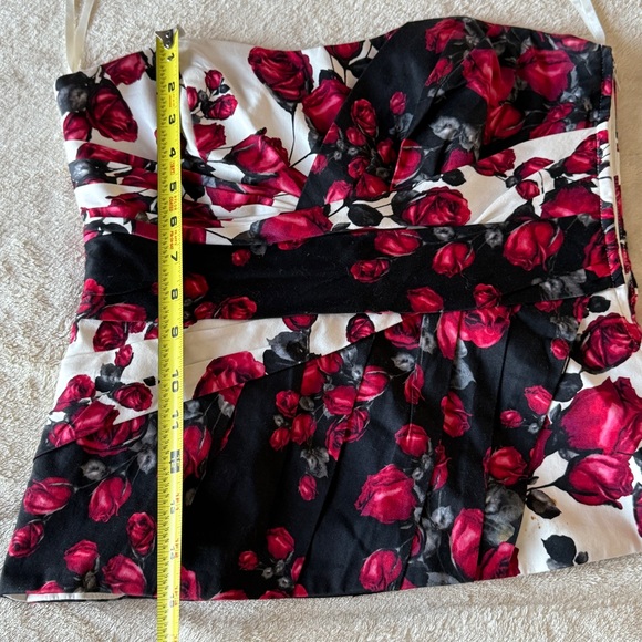 White House Black Market Floral Bustier Size 4 - Picture 6 of 8